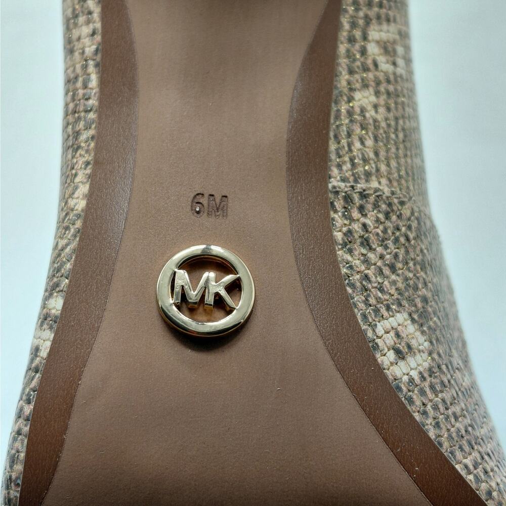 Michael Kors Womens Heels Size 6M Snakeskin Wedding Cocktail Party Evening Pumps - Picture 7 of 12